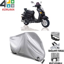 AUTOES Kanuni Classic 125 Branda Motosiklet Brandası Bağlantı ve Kilit Uyumlu