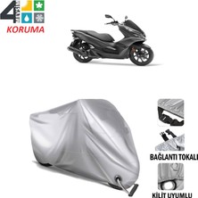 AUTOES Honda Pcx 125 Branda Motosiklet Brandası Bağlantı ve Kilit Uyumlu