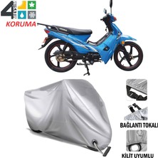 AUTOES Arora Ar 50-50 Kasırga Branda Motosiklet Brandası Bağlantı ve Kilit Uyumlu