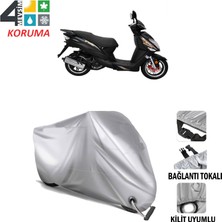 AUTOES Yuki Yb 150 T Branda Motosiklet Brandası Bağlantı ve Kilit Uyumlu