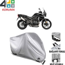 AUTOES Triumph Tiger 800 Xrx Branda Motosiklet Brandası Bağlantı ve Kilit Uyumlu