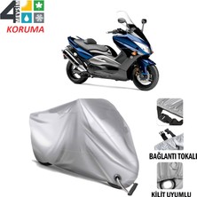 AUTOES Yamaha T Max 500 Branda Motosiklet Brandası Bağlantı ve Kilit Uyumlu