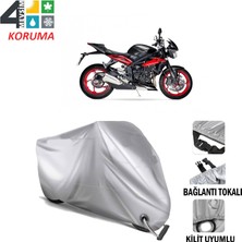 AUTOES Triumph Street Triple Rx Branda Motosiklet Brandası Bağlantı ve Kilit Uyumlu