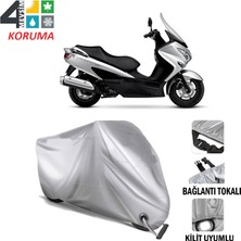AUTOES Suzuki Burgman 200 Branda Motosiklet Brandası Bağlantı ve Kilit Uyumlu