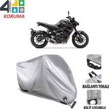 AUTOES Yamaha Mt-09 Branda Motosiklet Brandası Bağlantı ve Kilit Uyumlu