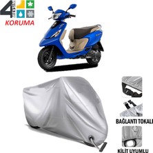 AUTOES Tvs Scooty Zest 110 Branda Motosiklet Brandası Bağlantı ve Kilit Uyumlu