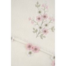 Arliva Home Asu Kadıfe Nakıslı Çeyız Havlusu Krem 50X85