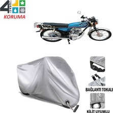 AUTOES Çelik Motor 100CC Branda Motosiklet Brandası Bağlantı ve Kilit Uyumlu