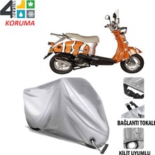 AUTOES Bianchi Happy 50 Branda Motosiklet Brandası Bağlantı ve Kilit Uyumlu