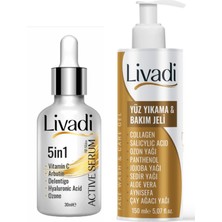 Livadi Yüz Yıkama Jeli  ve 5 In 1 Serum Seti