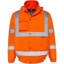 Myform Olympus Essentıal Hı-Vıs Bomber Lıned Jacket