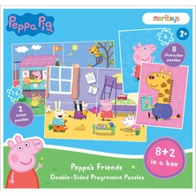 Moritoys Peppa’s Friends: Çift Taraflı 8 + 2 Puzzle