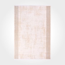 Krem Çerçeveli Modern Halı