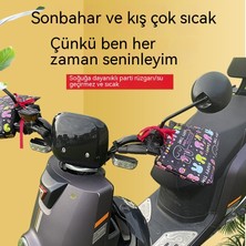 Maskot Kışın Kalınlaştırılmış Kadife ve Soğuğa Dayanıklı Motosiklet Sıcak Tutma Yeri Kılıfları (Yurt Dışından)