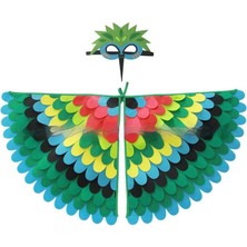 Maskot Noel Keçe Kuş Kanatları Pelerin Çocuk Süslemeleri (Yurt Dışından)