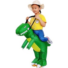 Shenzhen Xin Xin Dinosaur Hayalet Çocuk Cosplay Kostüm - Yeşil (Yurt Dışından)