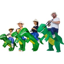 Shenzhen Xin Xin Dinosaur Hayalet Çocuk Cosplay Kostüm - Yeşil (Yurt Dışından)