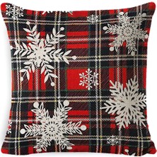 Maskot 45CM Kar Tanesi Desen Noel Peluş Yastık (Yurt Dışından)