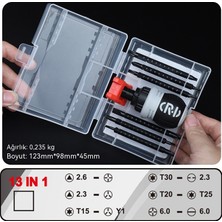 Maskot Çok Fonksiyonlu Kombinasyon 13'ü 1 Arada Çift Amaçlı Tornavida Seti (Yurt Dışından)