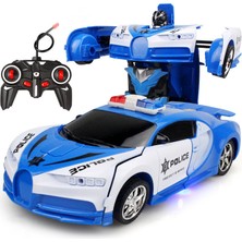 Runjing 1:18 24 cm Rc Araba 2 In 1 Dönüşüm Robotlar Arabalar Spor Sürüş Araç Tek Anahtar Deformasyon Uzaktan Kumanda Araba Oyuncak Boys Için (Yurt Dışından)