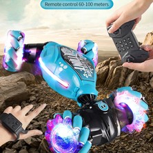 Runjing 4WD 1:16 Dublör Rc Araba LED Işık ile Hareket Indüksiyon Deformasyon Büküm Tırmanma Radyo Kontrollü Araba Elektronik Oyuncaklar Çocuklar Için (Yurt Dışından)