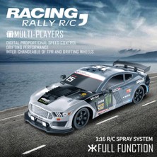 Runjing 2.4g Drift Rc Araba 4WD Yüksek Hızlı Rc Drift Araba Oyuncak Uzaktan Kumanda Model Araç Araba Rc Araç Oyuncak Işık ve Sprey ile Çocuk Için (Yurt Dışından)