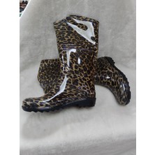 Çiğdem Kundura Ulaş Uzun Boy Bahçe & Lastik Çizme Leopar Uzun 40 ST02814-14471