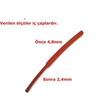 Adam 1 Metre 4,8 mm Kırmızı Isı Ile Daralan Makaron Kablo Izolasyon