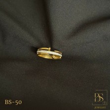 Bs Jewelry Zirkon Taşlı Çelik Yüzük