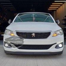 Peugeot 301 2012-2021 Uyumlu Üniversal Astra H Lip Esnek Ön Lip 2 Parça Tampon Altı Dil Karlık Ön Ek