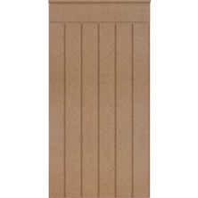 Yoko Home Dekoratif Duvar Paneli ( 54 x 100 cm ) Boyanabilir Ahşap 10 mm Ham Mdf Duvar Paneli