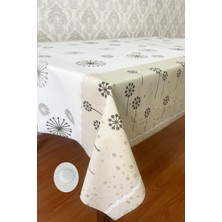 Pimula Home Modern Polyester Tabanlı Su Geçirmez Simli Pvc Masa Örtüsü Muşambası _1033-C