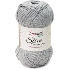 Spagettiyarn Slim Cotton Plus Taş Gri El Örgü Ipliği