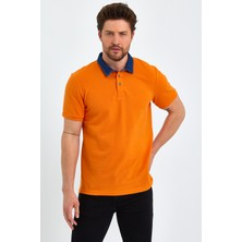 Uomo Park 2134 Kot Yaka Düğmeli , Premium Kısa Kollu T-Shirt
