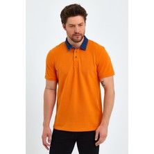 Uomo Park 2134 Kot Yaka Düğmeli , Premium Kısa Kollu T-Shirt