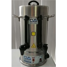 Dn 91105 . 40 Bardak Elektrikli Termostatlı 4 Lt Paslanmaz Çelik Semaver Çay Otomatı Makinesi