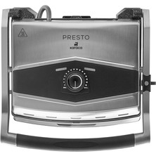 Presto 2001 Izgara ve Tost Makinesi Inox 2000W 6 Dilimli