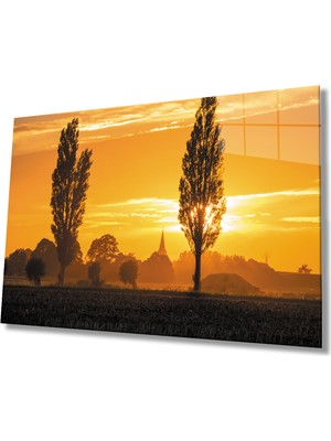 Miray Life Gün Batımı  Ağaçlar Sunset Trees Table