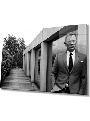 Miray Life Siyah Beyaz Insan Fotoğrafları Cam Tablo