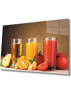 Miray Life Meyve Suyu  Kokteyl Mutfak Cam Tablo