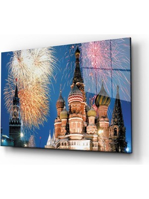 Miray Life Şehirler Noel Kutlama Cam Tablo