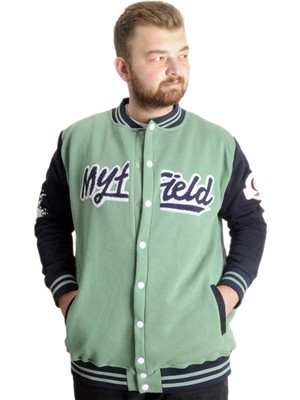 ModeXL  Büyük Beden Erkek Kolej Mont My Field 23626 Çağla