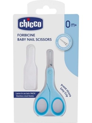 Chicco Mavi Bebek Tırnak Makası – Yenidoğan ve Üzeri İçin Güvenli Uç, Ergonomik ve Kolay Kullanım Tasarımı