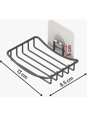 Tekno-tel Teknotel Yapışkanlı Sabunluk Mat Siyah ST165