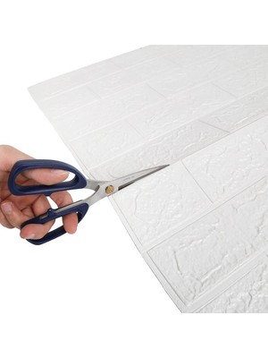 Renkli Duvarlar 10 Adet 50X50 cm Silinebilir Kendinden Yapışkanlı Duvar Kağıdı Esnek Köpük Panel 3D Tuğla Desen