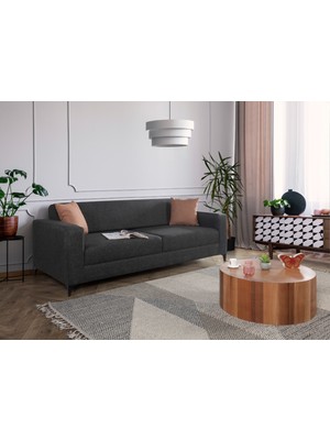 Perla Sofa Ecol Yataklı Kanepe Antrasit