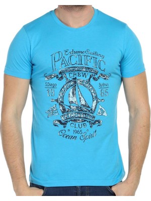 Scorp Graphics Oceans Baskılı Erkek Tişört