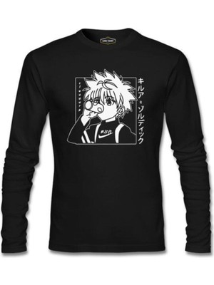 Hunter x Hunter - Killua Zoldyck Siyah Erkek Sweatshirt