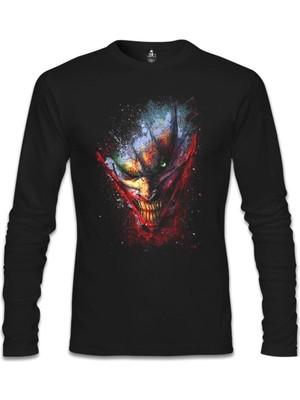 Joker - Face Siyah Erkek Sweatshirt - SL-134