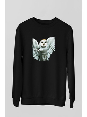 Deftones Baskılı Unisex Siyah Sweatshirt